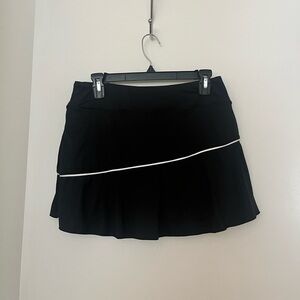Black Women's Skirt with White Trim
